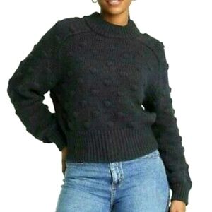 Universal Thread™ Crewneck Bobble Pullover Sweater in Black Size XXL